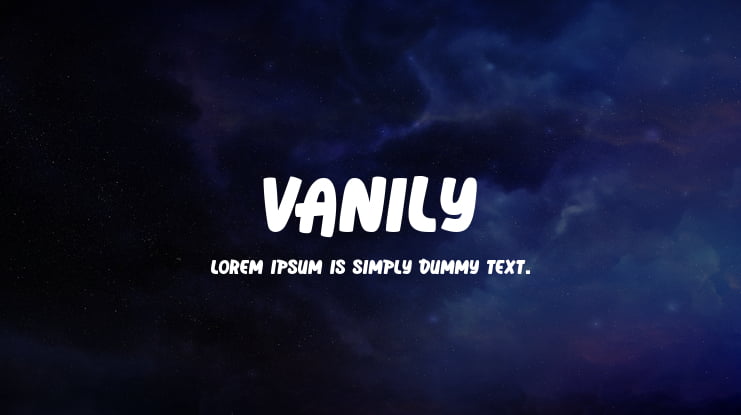Vanily Font