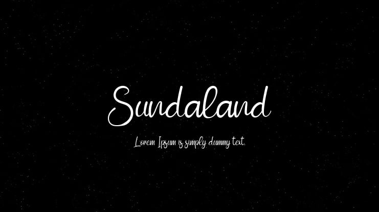 Sundaland Font