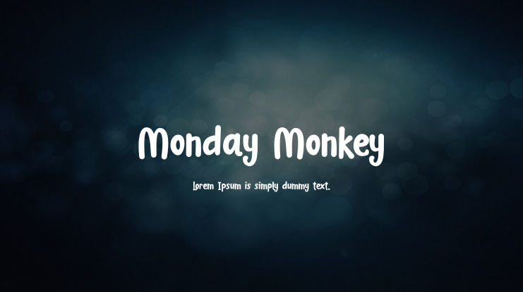 Monday Monkey Font