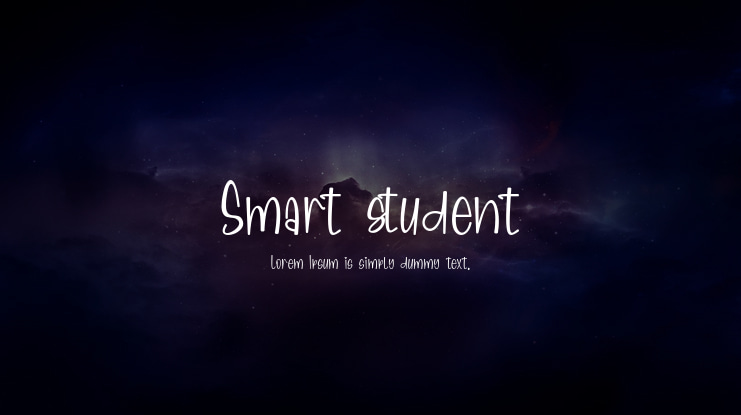 Smart student Font