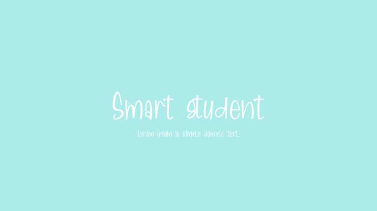 Smart student Font