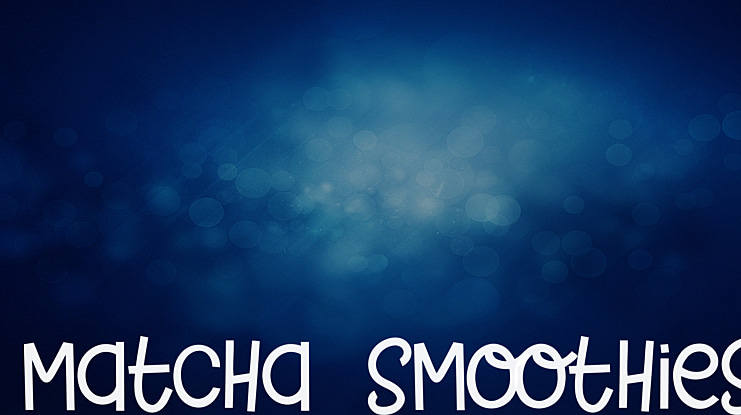Matcha Smoothies Font