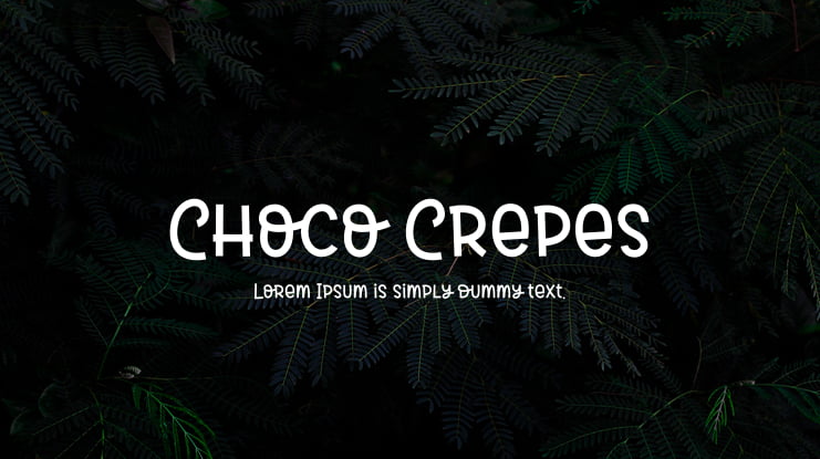 Choco Crepes Font