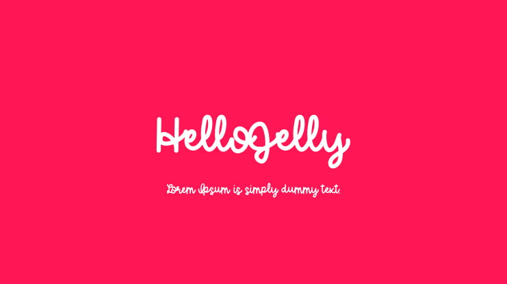 HelloJelly Font
