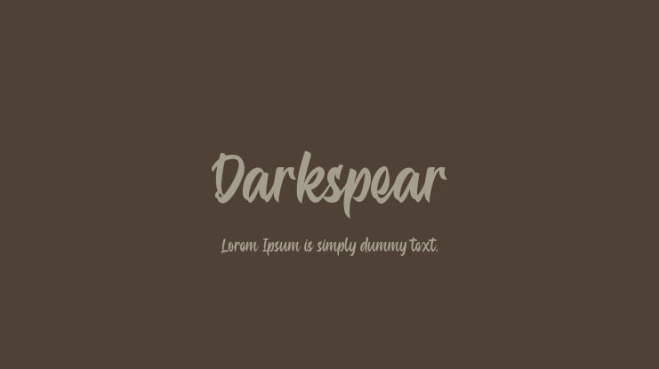 Darkspear Font
