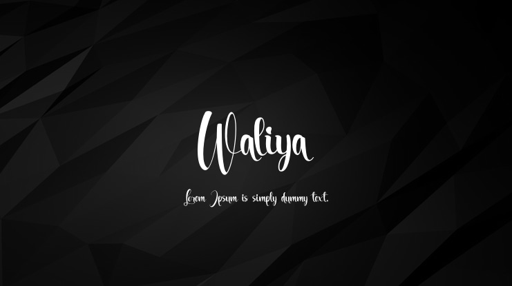 Waliya Font