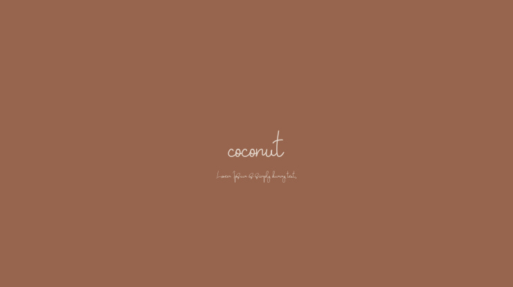 coconut Font