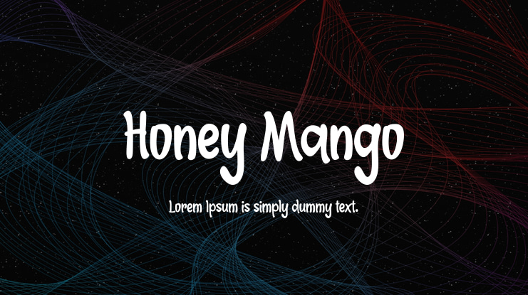 Honey Mango Font
