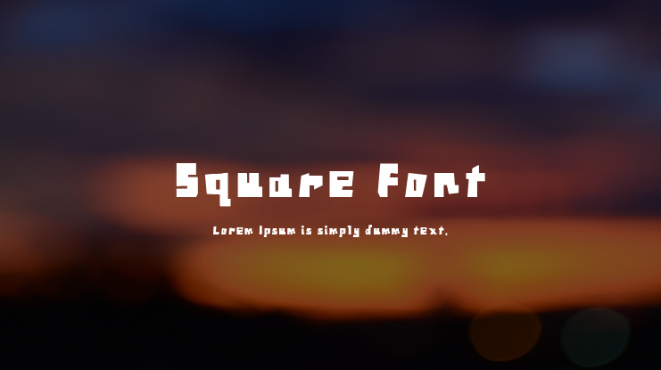 Square Font