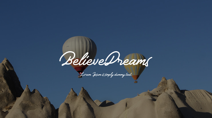 BelieveDreams Font
