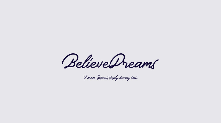 BelieveDreams Font