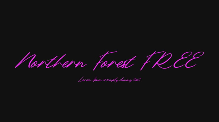 Northern Forest FREE Font