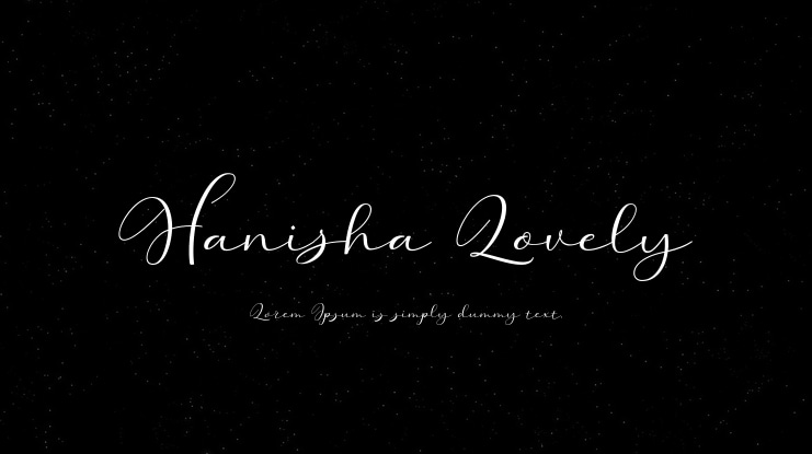 Hanisha Lovely Font
