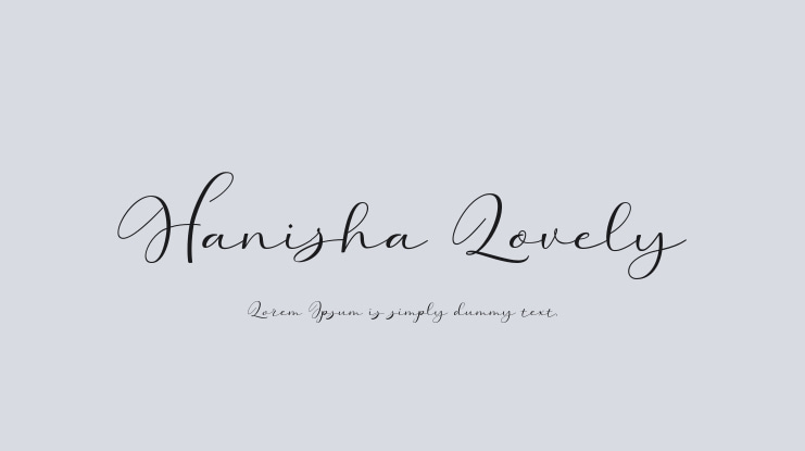 Hanisha Lovely Font