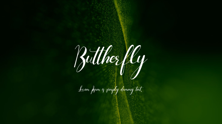Buttherfly Font