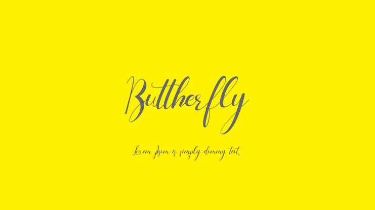 Buttherfly Font