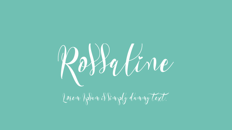 Rossaline Font