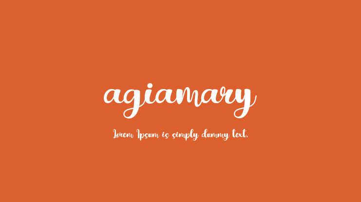 agiamary Font