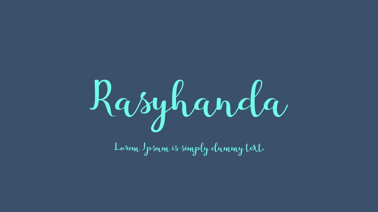 Rasyhanda Font