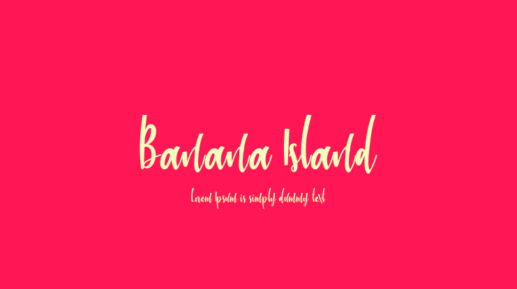 Banana Island Font