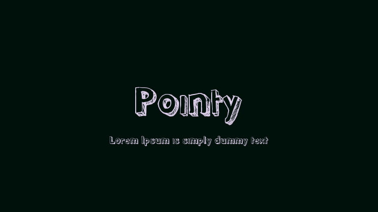 Pointy Font