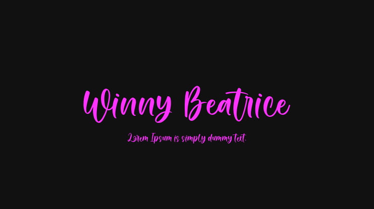 Winny Beatrice Font