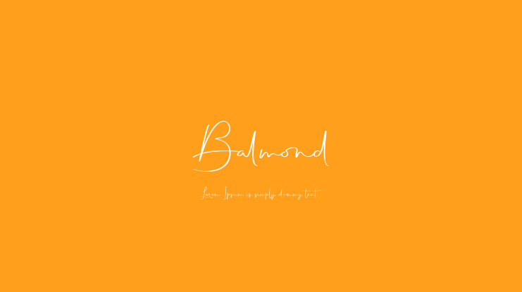 Balmond Font Family