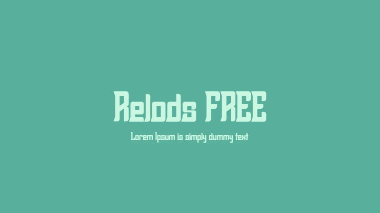 Relods FREE Font