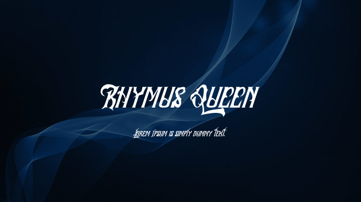 Rhymus Queen Font