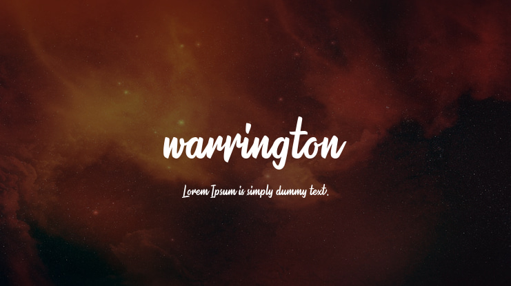 warrington Font