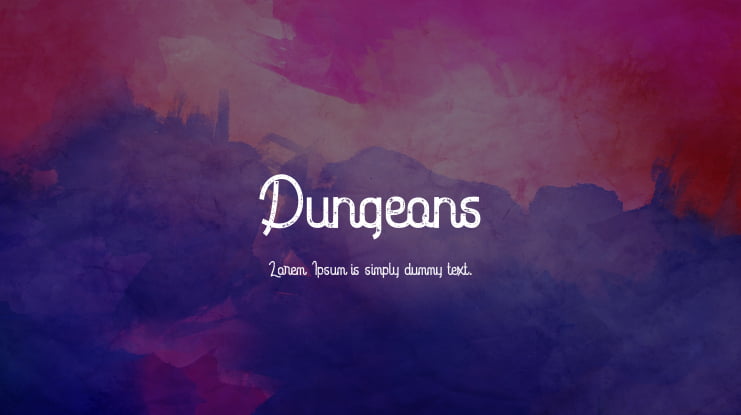 Dungeons Font