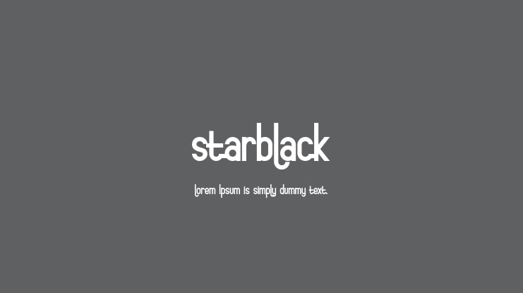 starblack Font