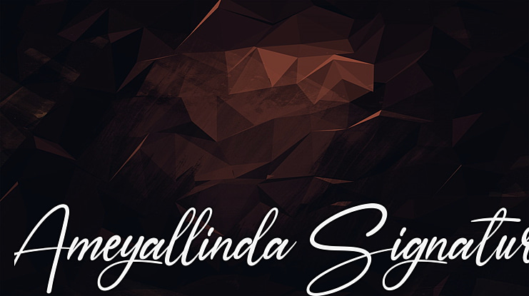 Ameyallinda Signatur Font