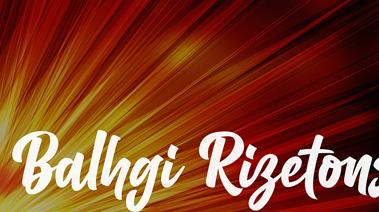 Balhgi Rizetons Font