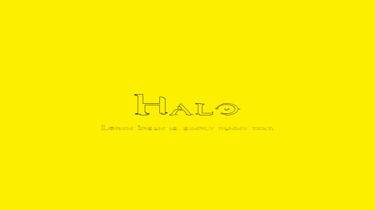 Halo Font Family
