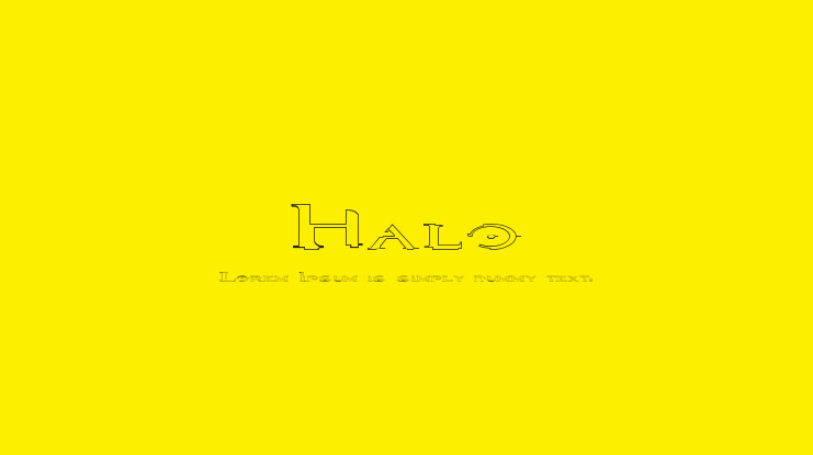 Halo Font Family