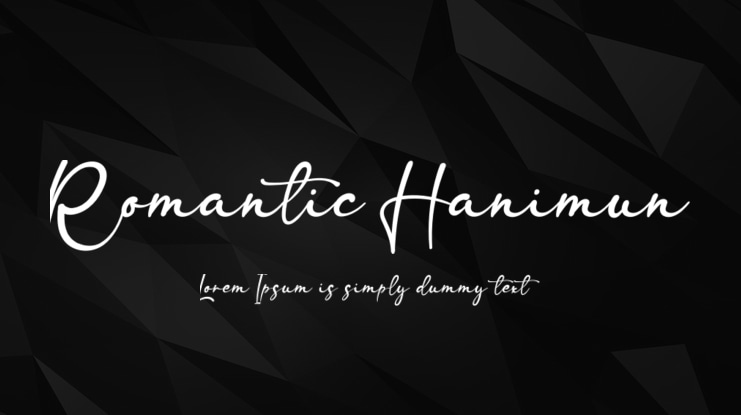 Romantic Hanimun Font