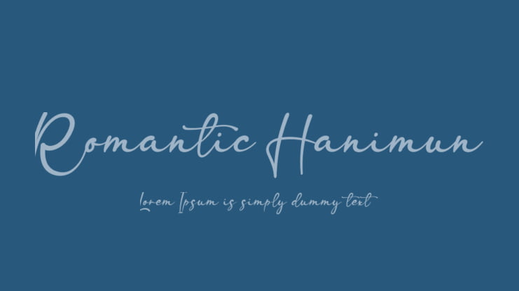 Romantic Hanimun Font