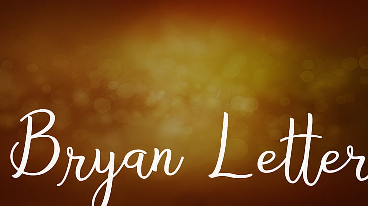 Bryan Letter Font