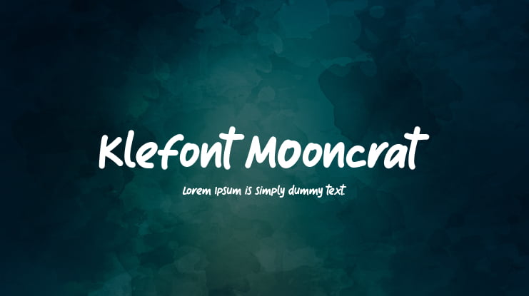 Klefont Mooncrat Font