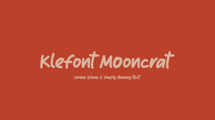 Klefont Mooncrat Font