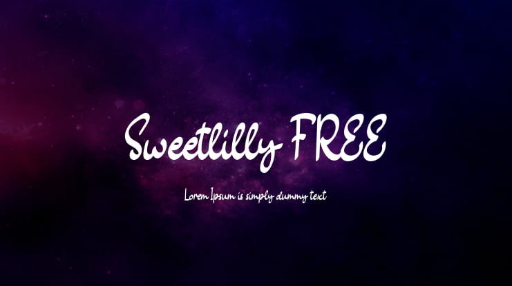 Sweetlilly FREE Font