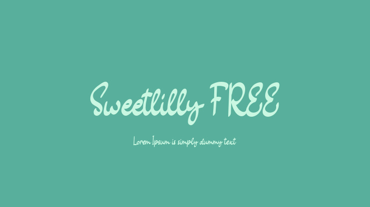 Sweetlilly FREE Font