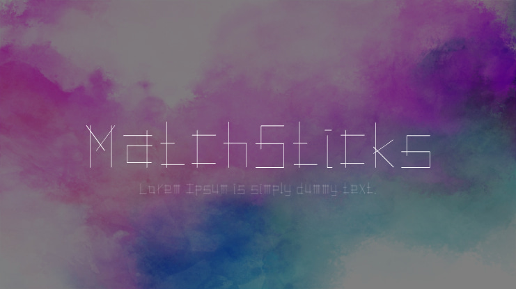 MatchSticks Font Family