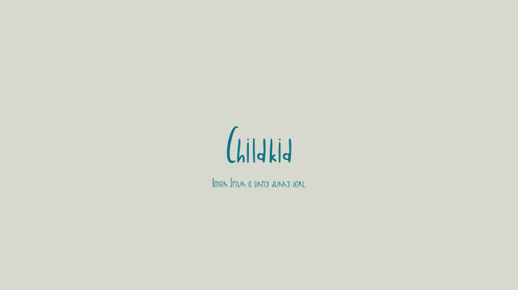 Childkid Font
