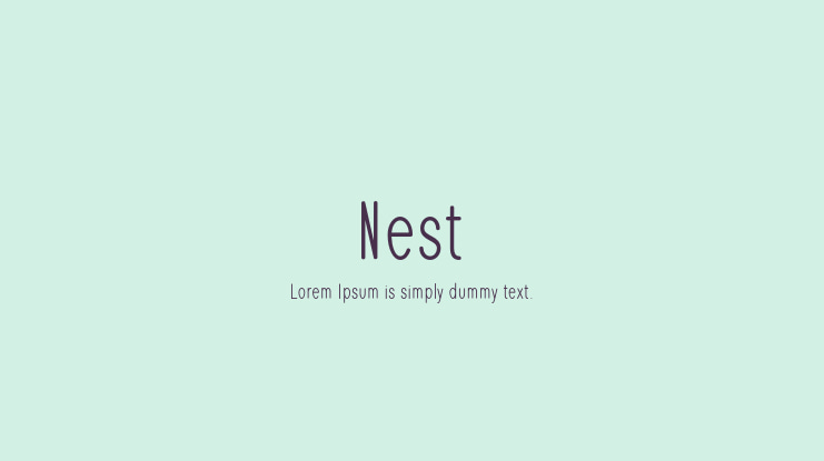 Nest Font