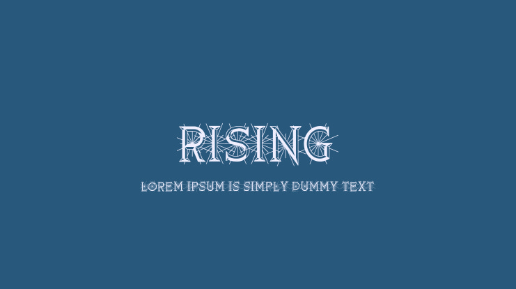 Rising Font