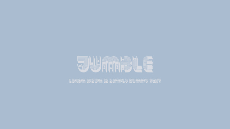 Jumble Font