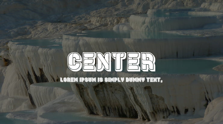 Center Font