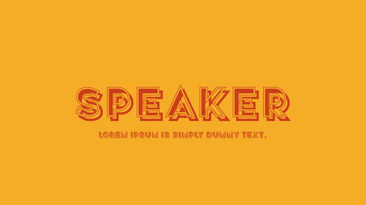 Speaker Font
